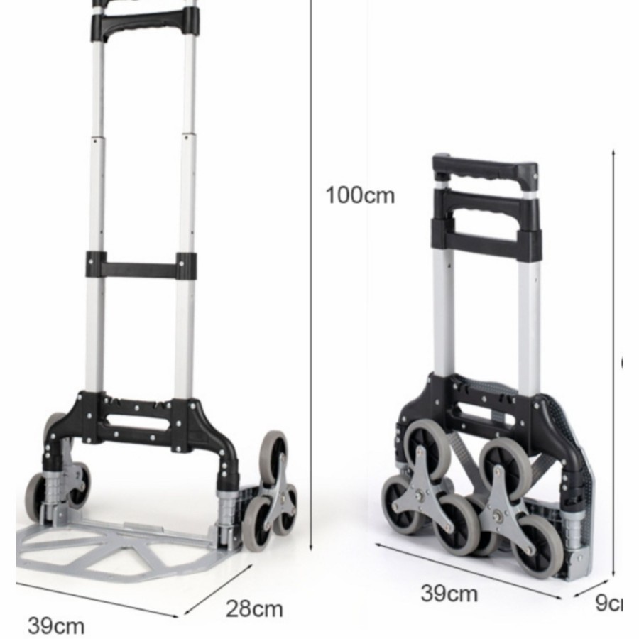 Troli Lipat 6 RODA Trolli Galon Gas Trolley Aluminium Serbaguna SUNC TOOLS Bisa Menaiki Anak Tangga