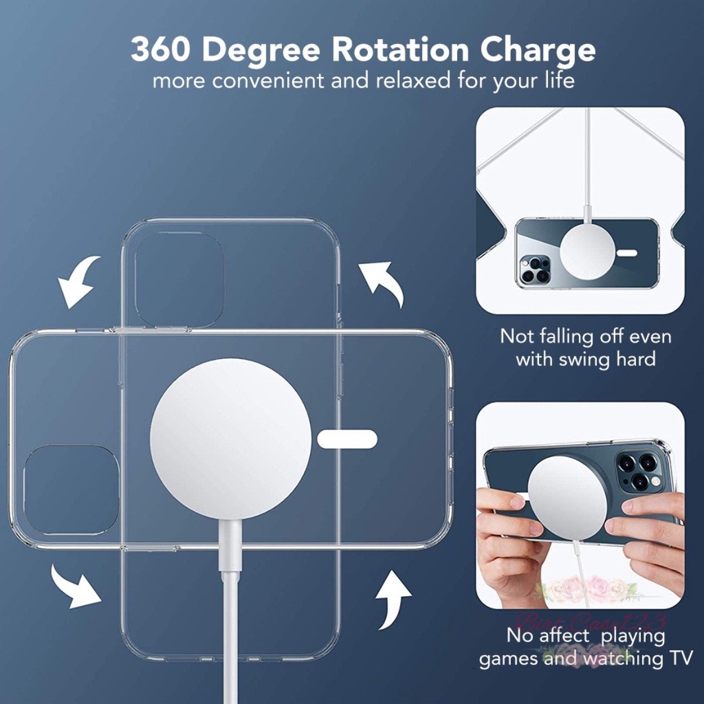 MAGSAFE CASE MAG SAFE IP MAGNET CLEAR HYBRID BUMPER CASING For Iphone X XS XR 11 12 13 PRO MAX 14 PRO MAX PLUS BC6687