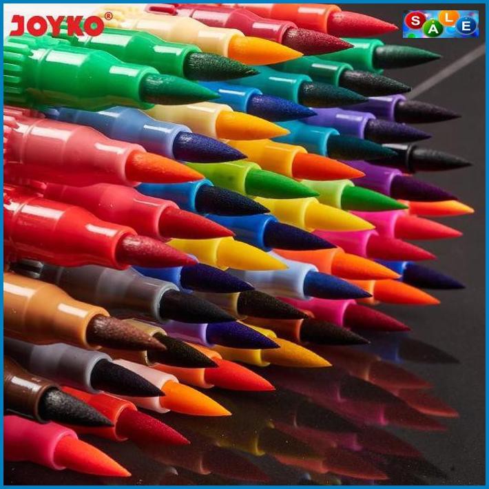 

✅Baru Joyko 48 Color Brush Pen Dual Tip / Pena Kuas 48 Warna CLP-40 ⭐⭐⭐⭐⭐