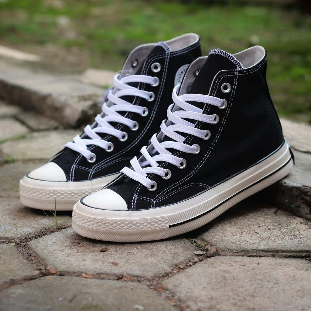 PROMO Sepatu Converse 70s Egret Black White untuk Pria dan Wanita, TOP Quality Grade Original, Harga Murah