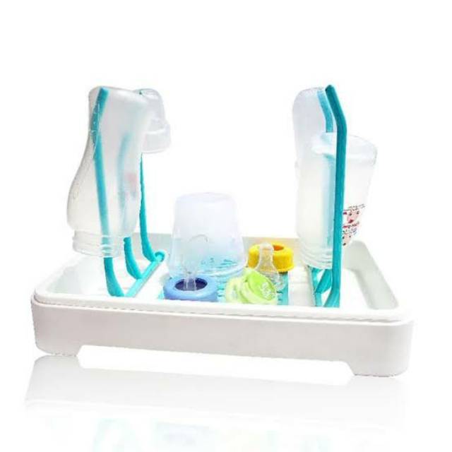 Rak pengering botol susu bayi Little Baby tanpa penutup Compact Drying Rack 1217 Makassar