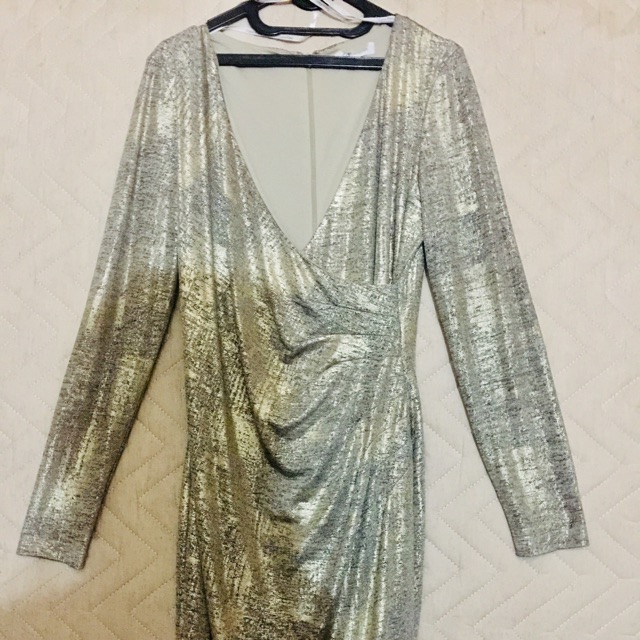 Preloved Calvin Klein Gold Dress