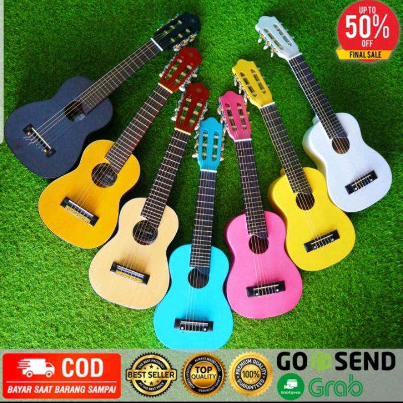 Gitarlele/gitar lele/Gitarmini/ukulele senar 6 Bonus 2 pic merek yamaha lokal