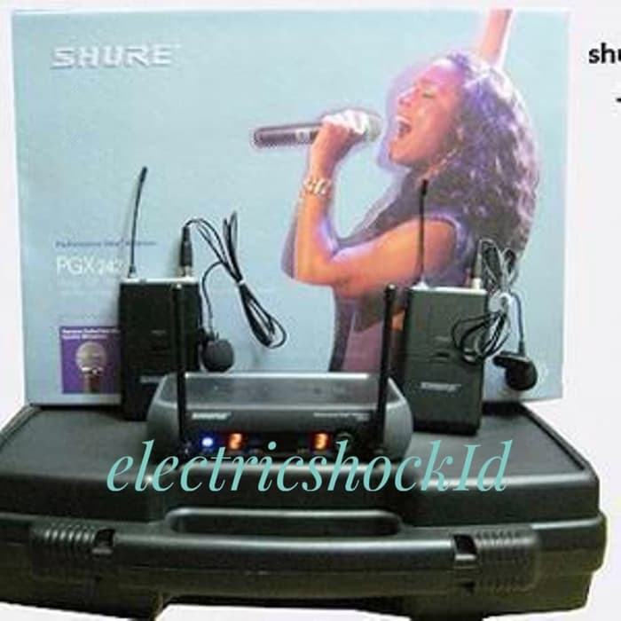 Mic Wireless Shure Pgx 242  Jepit jepit