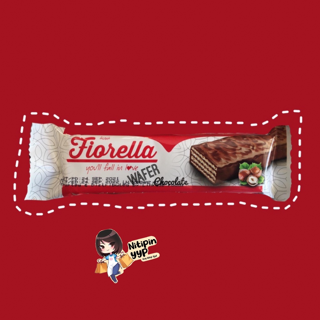 Coklat FIORELLA Wafer Import Turkey - Fiorella Coated Chocolate &amp; Dark Chocolate Wafer - Wafer Biscuit Lapis Coklat Turki (40gr)