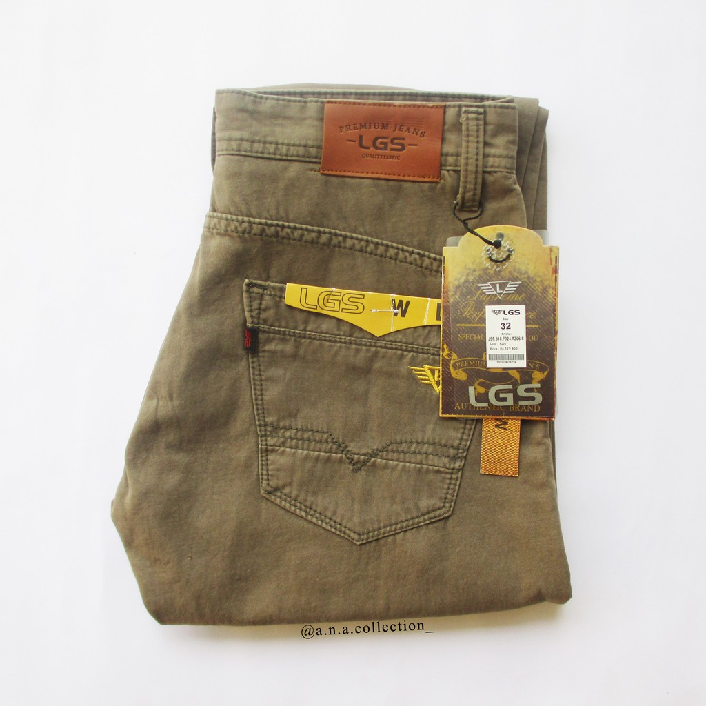Celana Jeans LGS Premium / Celana LEGGS / Celana Jeans Coklat / Jeans Straight Cut
