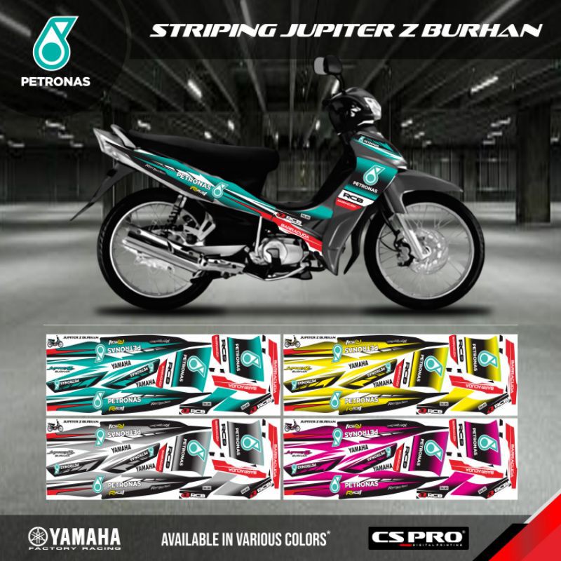 Striping Lis Body Motor Yamaha Jupiter Z Burhan Burung Hantu Petronas Visit Malaysia Shopee Indonesia