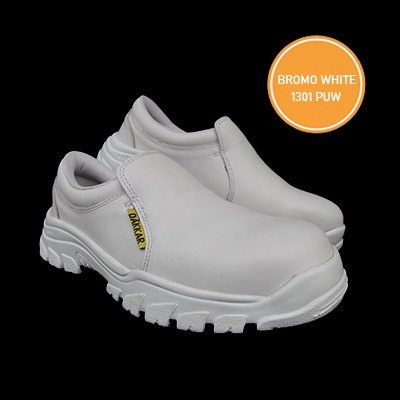 SEPATU SAFETY SLIP ON PUTIH DAKKAR BROMO 1301