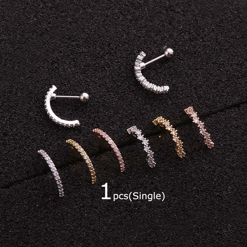 1piece Earring Cartilage Tragus Daith Helix Piercing 20G