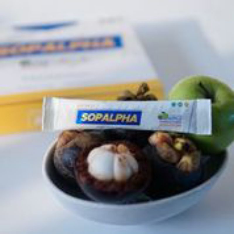 SOPALPHA Vitamin C Suplemen Kesehatan Minuman Salmon Spirulina Manggis - 8 Box