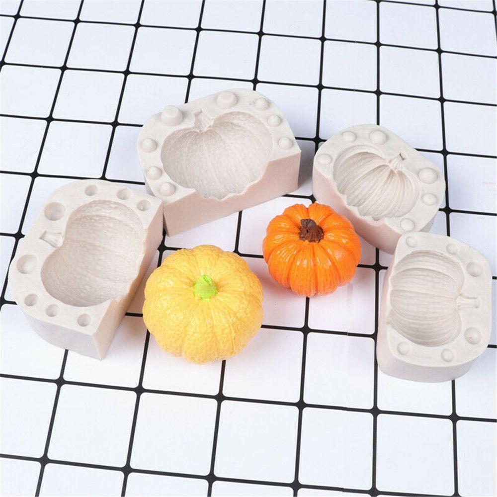 R-flower 3D Pumpkin Mold Pastry Dekorasi Sugarcraft Handmade Cetakan Kue