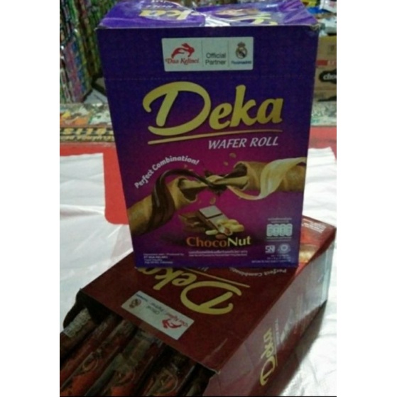 

Deka wafer roll pilih dua varian harga 1 box isi 24pic@9g