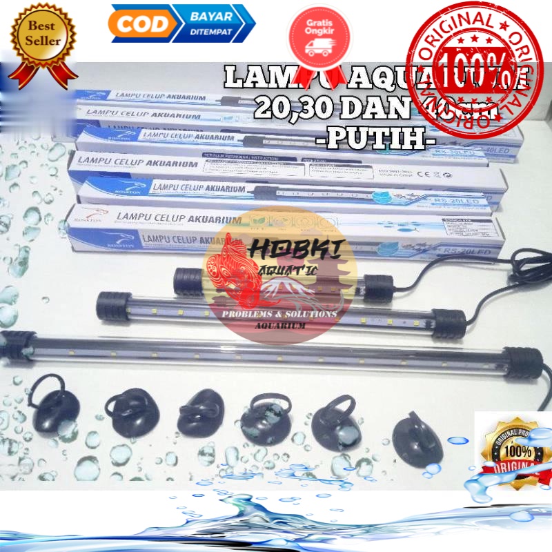 LAMPU AQUARIUM LED 50/60cm Rosston(MURMER) PROMO