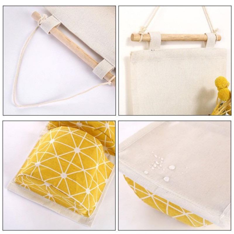 ☀ INDOLAND ☀ R506 Organizer Korea 3 Sekat / Pouch Gantung 3 Sekat Storage Bag Gantung Motif
