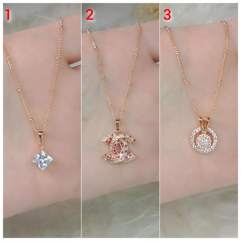 La Vienne - Kalung Titanium Wanita - 3 Variasi Axel