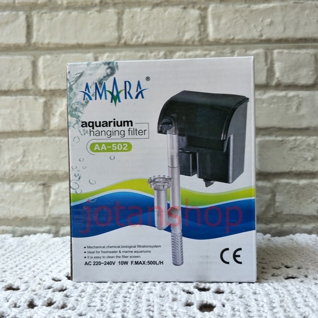 amara AA 502 hanging filter gantung hang on aquarium aquascape murah