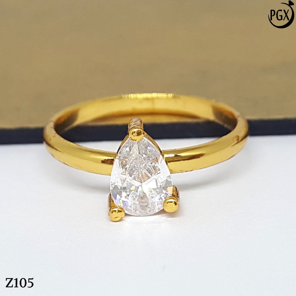 PGX Cincin Xuping Wanita Lapis Emas Aksesoris Perhiasan Fashion Premium - Z105