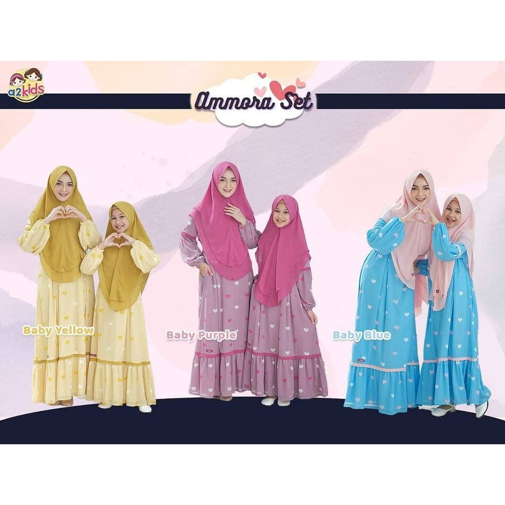 GAMIS AMMORA COUPLE MOM & KIDS BY A2KIDS