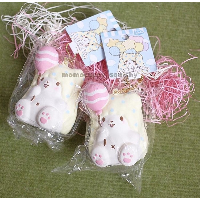 Squishy licensed marumofubiyori baloon by sanrio ( ORIGINAL JEPANG)