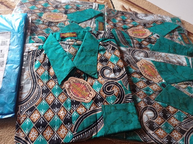 Bswart Batik Hrb026 Kenongo Hem Pendek Padi Pekalongan M L Xl Batik Pria