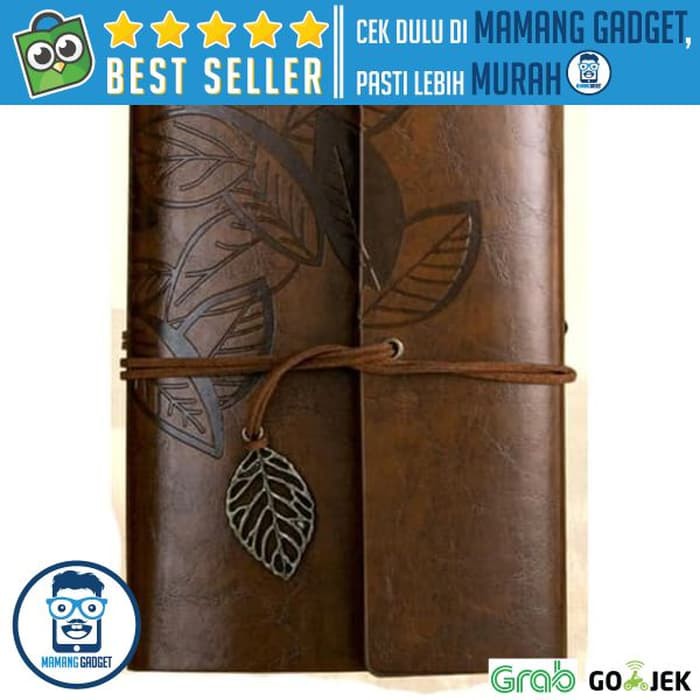 

Buku Catatan Binder Kulit Retro Leaf Kertas A5
