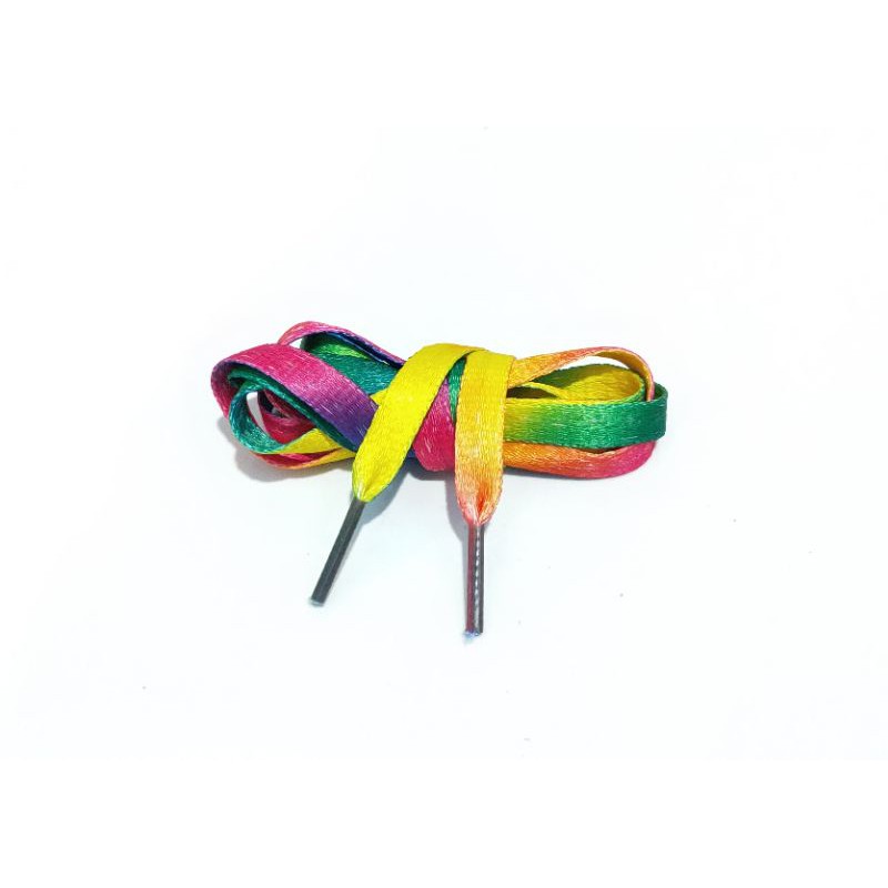 Shoelace / Tali Sepatu Flat Rainbow Export Quality