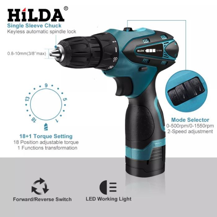 

Shery | Bor Cordless Hilda Pelubang Akrilik Besi Murah Baru