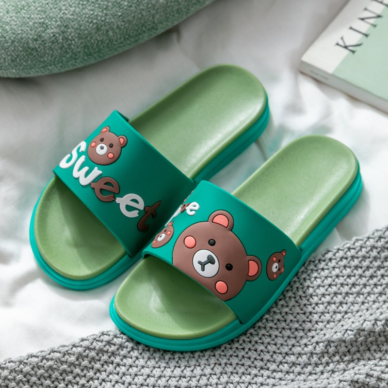 DS-A Sendal / Sandal Slop Wanita Eva Karakter Sweet Bear Imut 0815