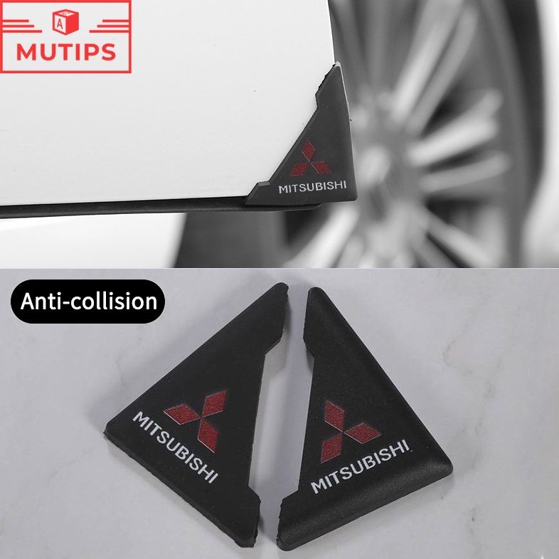2pcs Stiker Anti Gores Bahan PVC Untuk Sudut Pintu Mobil Xpander Mirage Horse Lancer Pajero Outlander Attrage