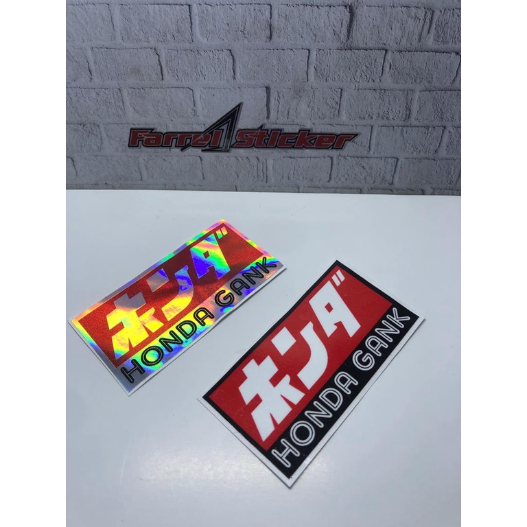 stiker Sticker HONDA GANK