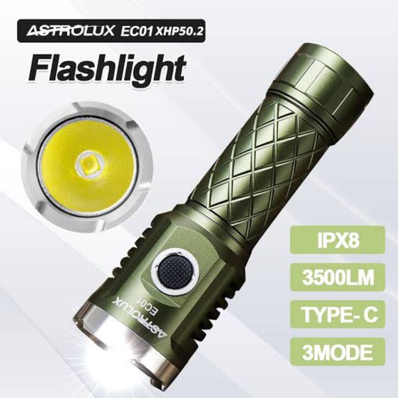 Astrolux EC01 Xhp 50.2 3500 Lumens Anduril UI