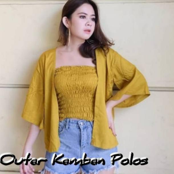 COD Cardigan Bali Set Kemben Polos