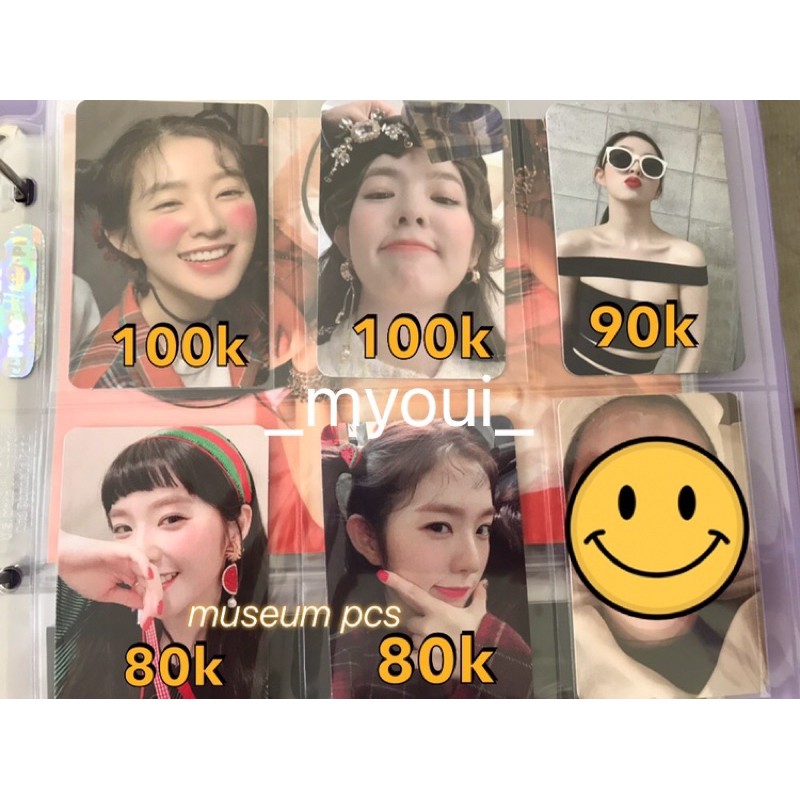 Red Velvet Irene Photocard pc monster base note top note middle note red summer