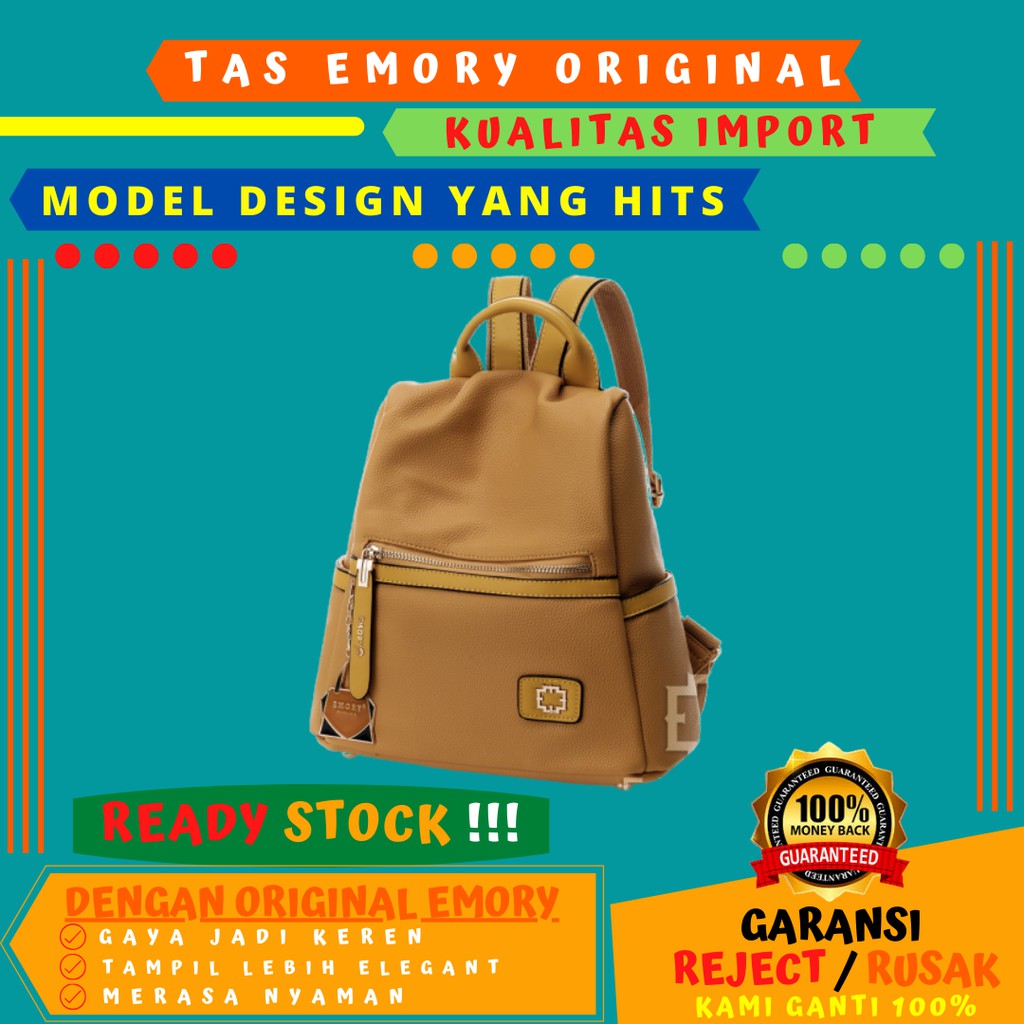 EMORY BACKPACK ZIVALY 3301 ORIGINAL BRAND TAS RANSEL WANITA IMPORT MODEL BARU BEST SELLER