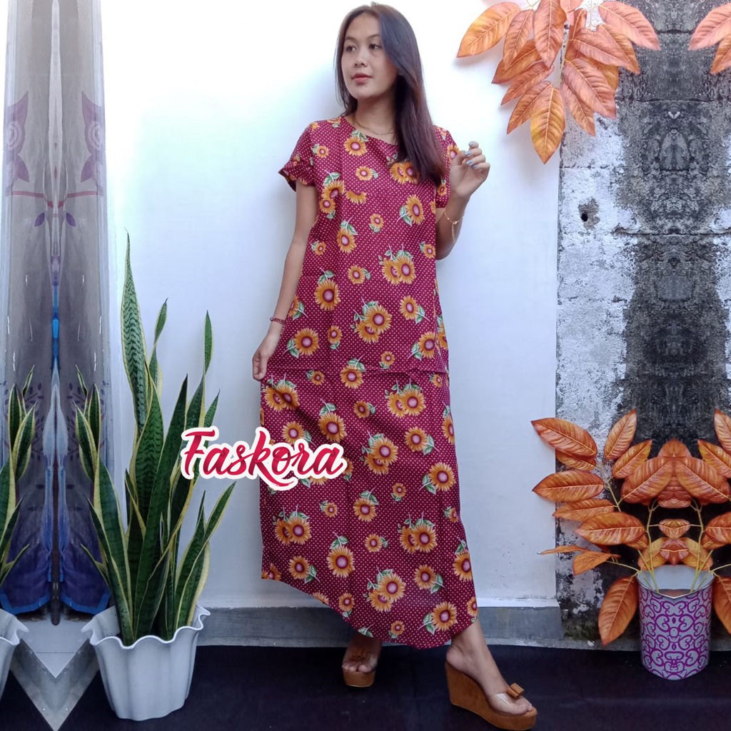 Long dress Muslim Jumbo Matahari / Dress Panjang Wanita Murah Bali