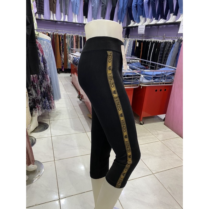 Leging List Import 7/8 Legging Pendek Senam Sport ALL SIZE