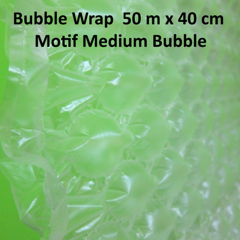 Bubble Wrap ukuran 50m x 40cm Motif Medium Bubble