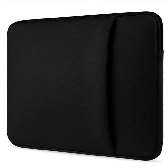 Tas Laptop Softcase Macbook Laptop 13 inch Neoprene Zipper - Black