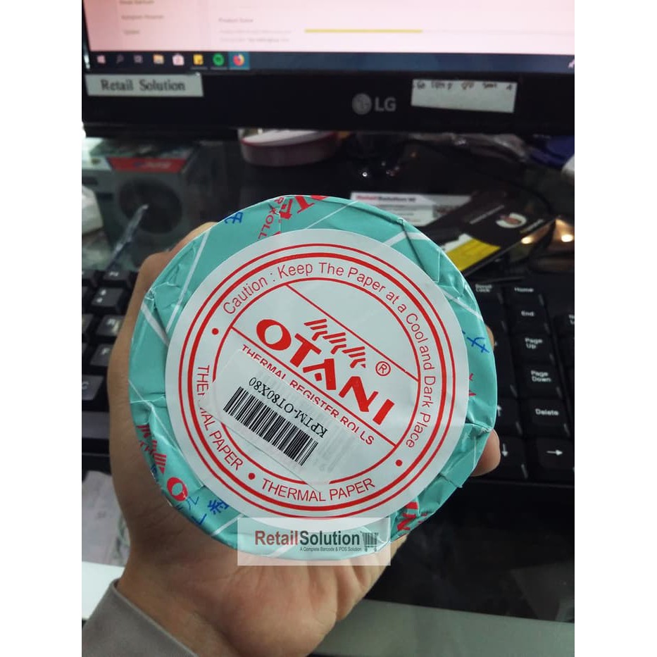 

Dijual Otani Kertas Thermal 80x80 mm untuk Printer Kasir Murah