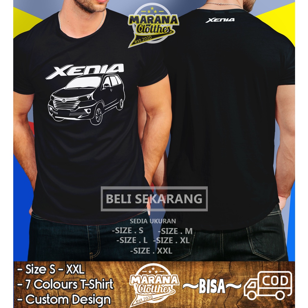 Kaos Mobil Daihatsu Xenia Front Side Keren Baju Otomotif