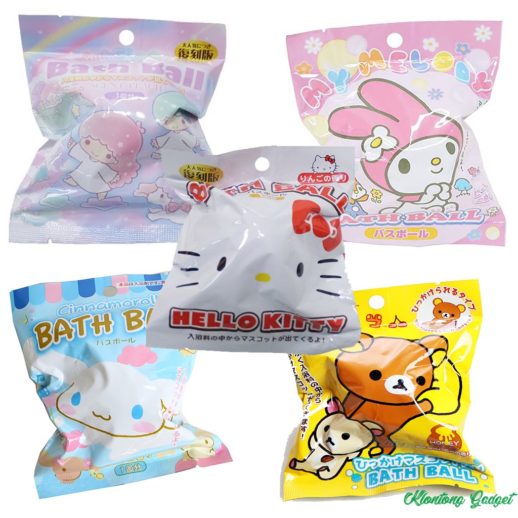 Jual PREMIUM SURPRISE SANRIO CHARACTER bath bomb bathbomb bath ball