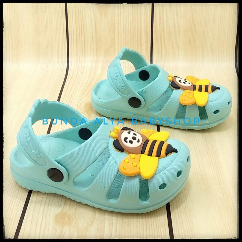 Sandal Anak Laki Karet Usia 2 3 4 Tahun TOSKA BEE - Sendal Anak Cowok Cewek Karet Anti Licin Size 24 - 29