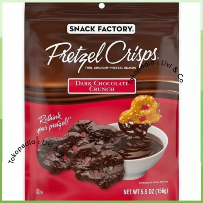 

SNACK FACTORY DARK CHOCOLATE CRUNCH PRETZEL CRISPS - 5.5OZ - & CO DC51C1215