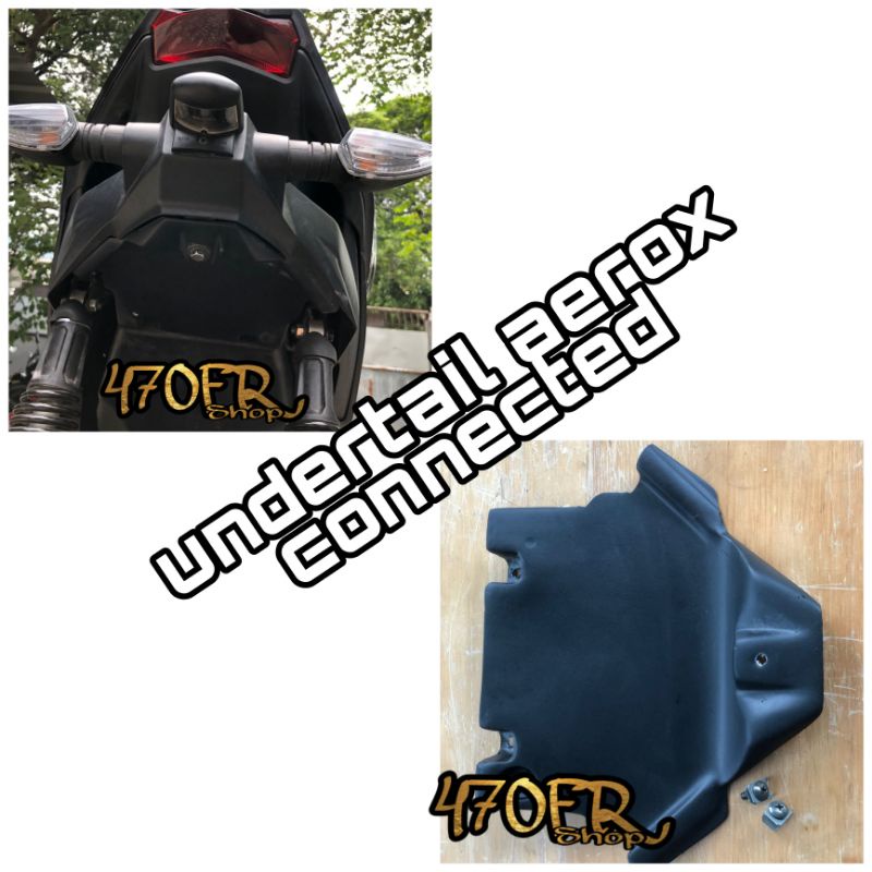 undertail all new aerox connected . tutup spakbor belakang aerox