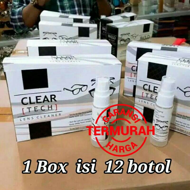 HARGA PROMO : PEMBERSIH CLEAR TECH Lensa 30ml ( 1box=12btl)