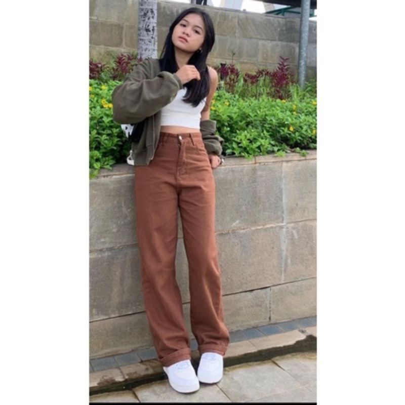 MOZZA KULOT JEANS WANITA/KULOT JEANS WANITA BAWAHAN HIGH WAIST