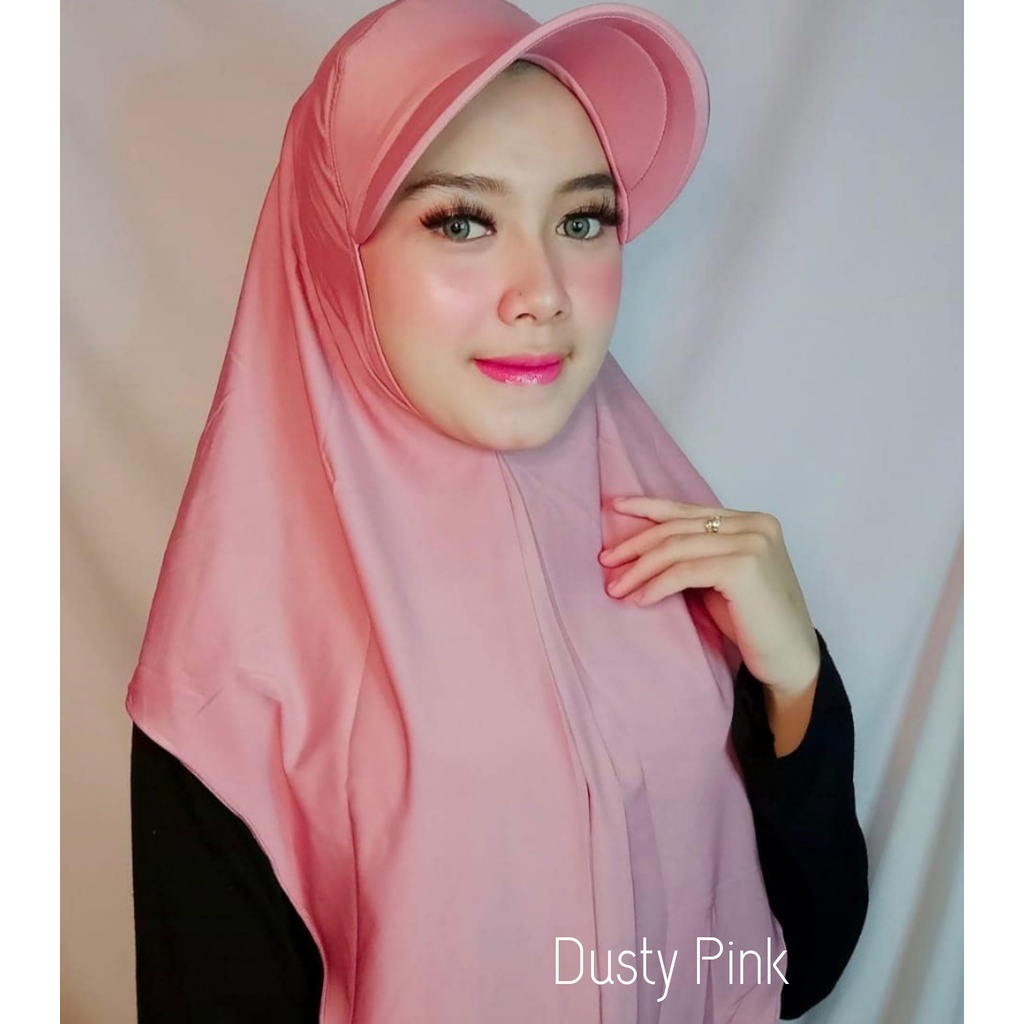 HIJAB SPORTY OLAHRAGA/TOPI JILBAB OLAHRAGA-Topi Dusty pink