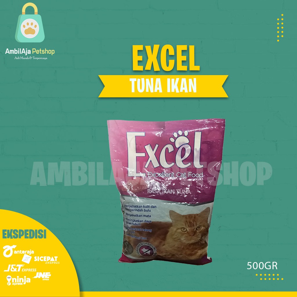 Makanan kucing EXCEL 500gr ALL VARIAN