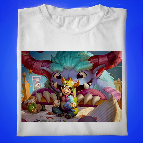 312 KAOS LOL LEAGUE OF LEGENDS Nunu Grungy Skin LoL Wild Rift Splash Art KAOS ANAK & DEWASA