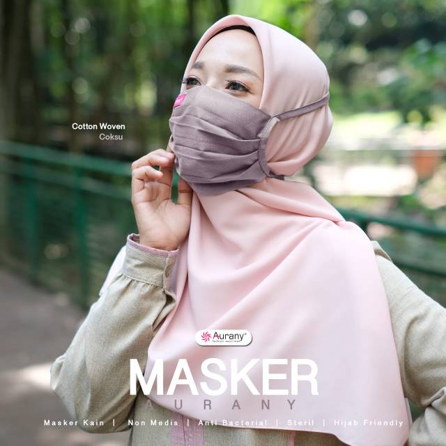 MASKER KAIN POLOS II AURANY